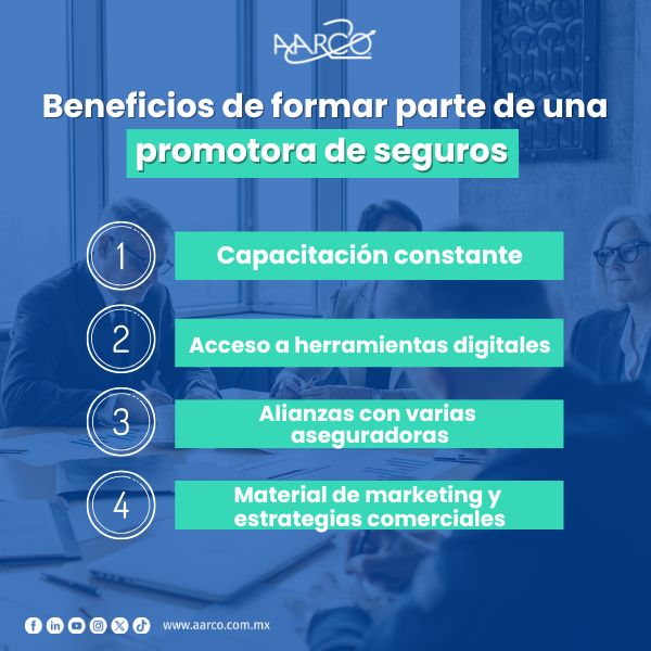 Beneficios de formar parte de una promotora de seguros