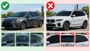 Multas por vidrios polarizados