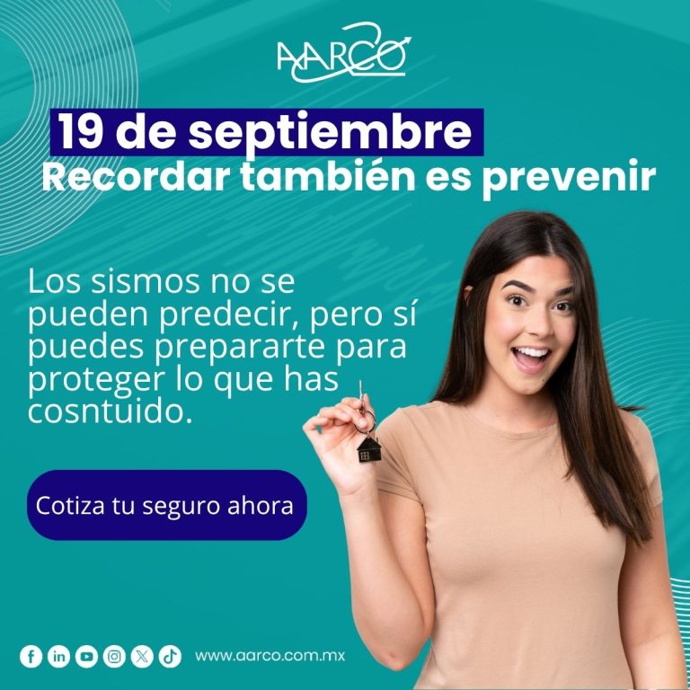 Seguros para terremotos 19 de septiembre